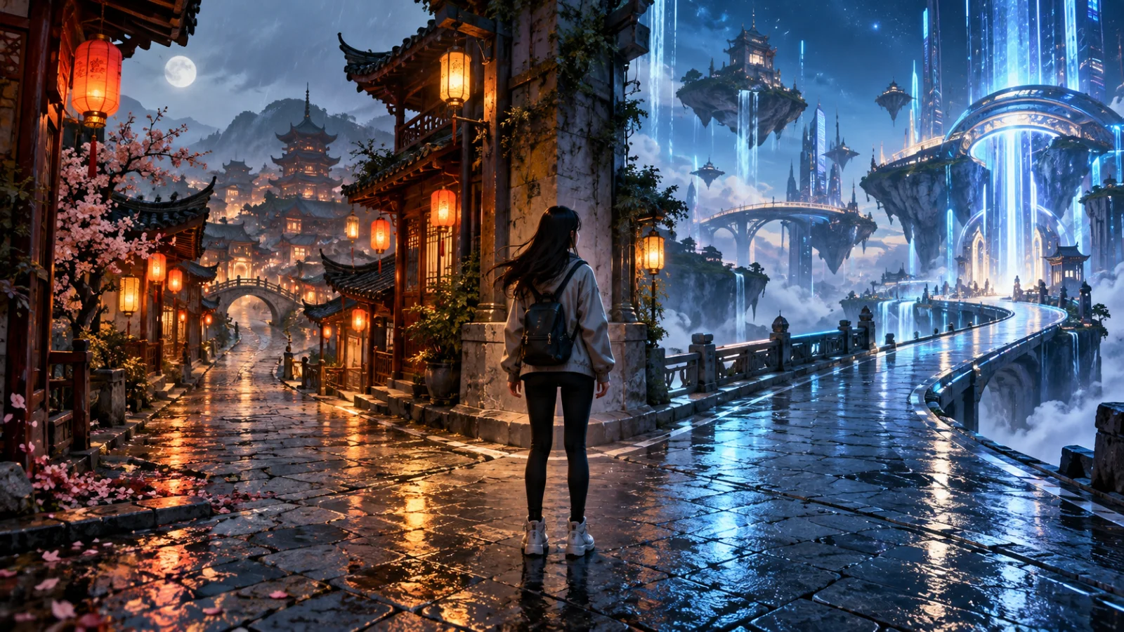 Cô gái ở ngã rẽ giữa phố hiện đại và thế giới kỳ ảo